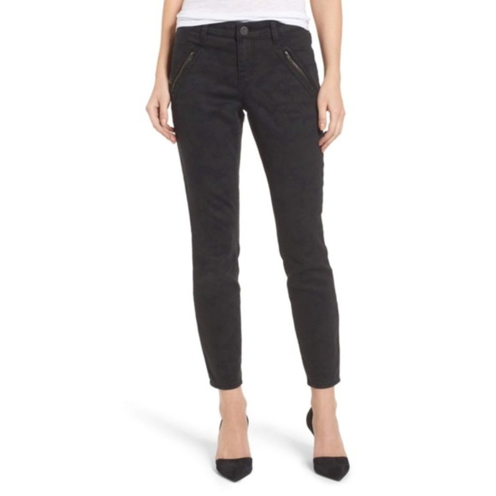 Kut From The Kloth Connie Ankle Skinny Jean, Black Camo - Women's Size 2